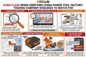 8 red flags when verifying China power tool factory trading company disguises to watch fo